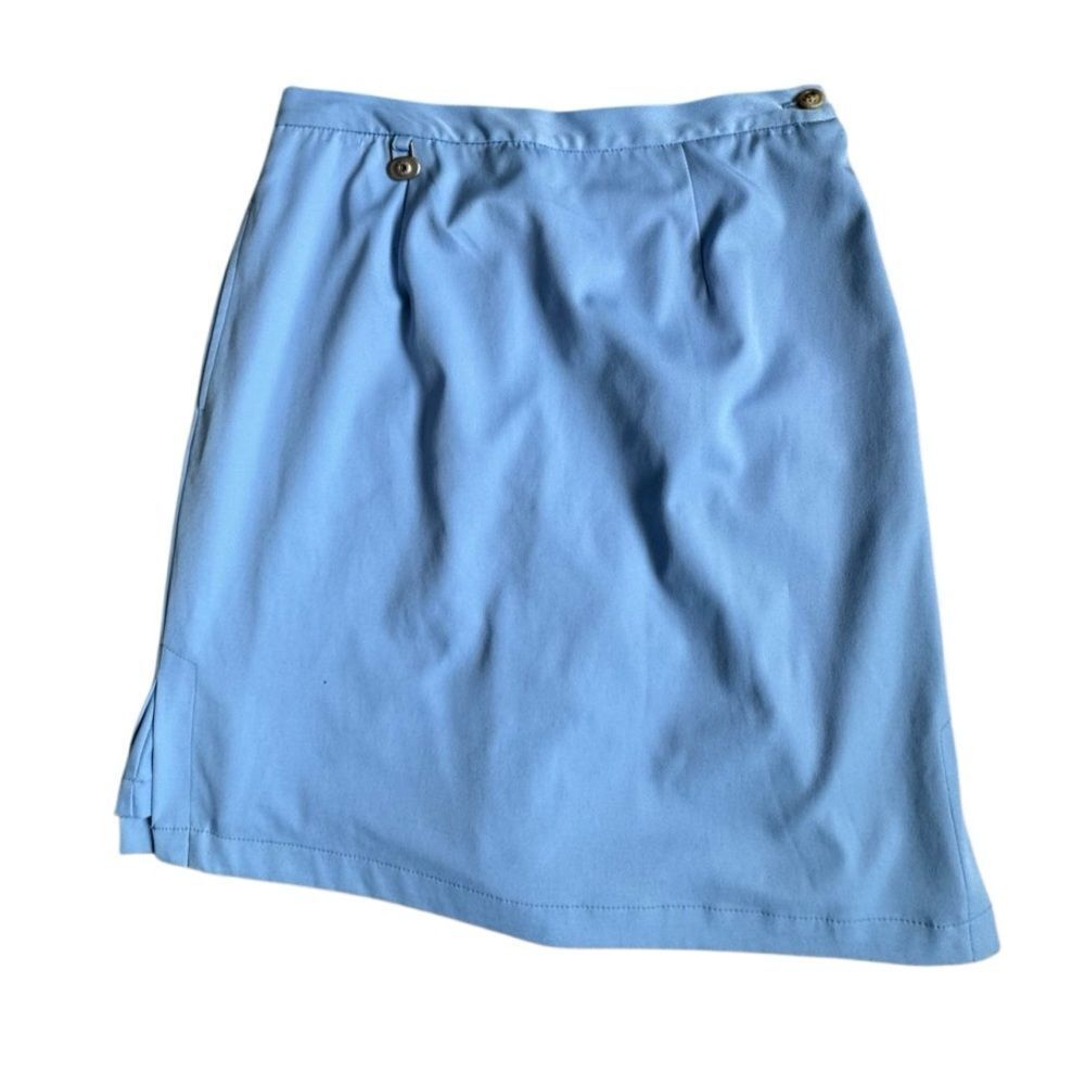 Talbots Blue Skort Shorts Golf Athletic Wear Sporty Classic Summer SZ 8